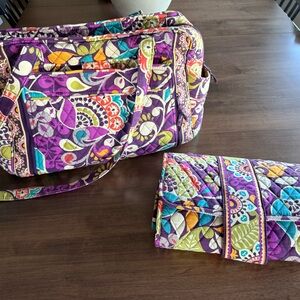 Vera Bradley Purple and Multicolor Baby Bag